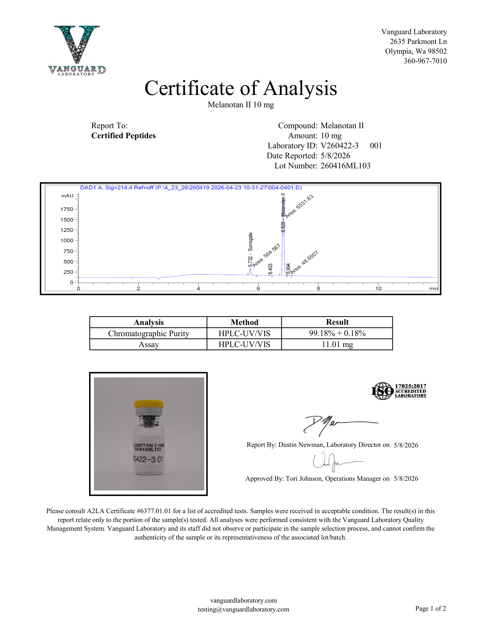 MELANOTAN -MT2- 10MG