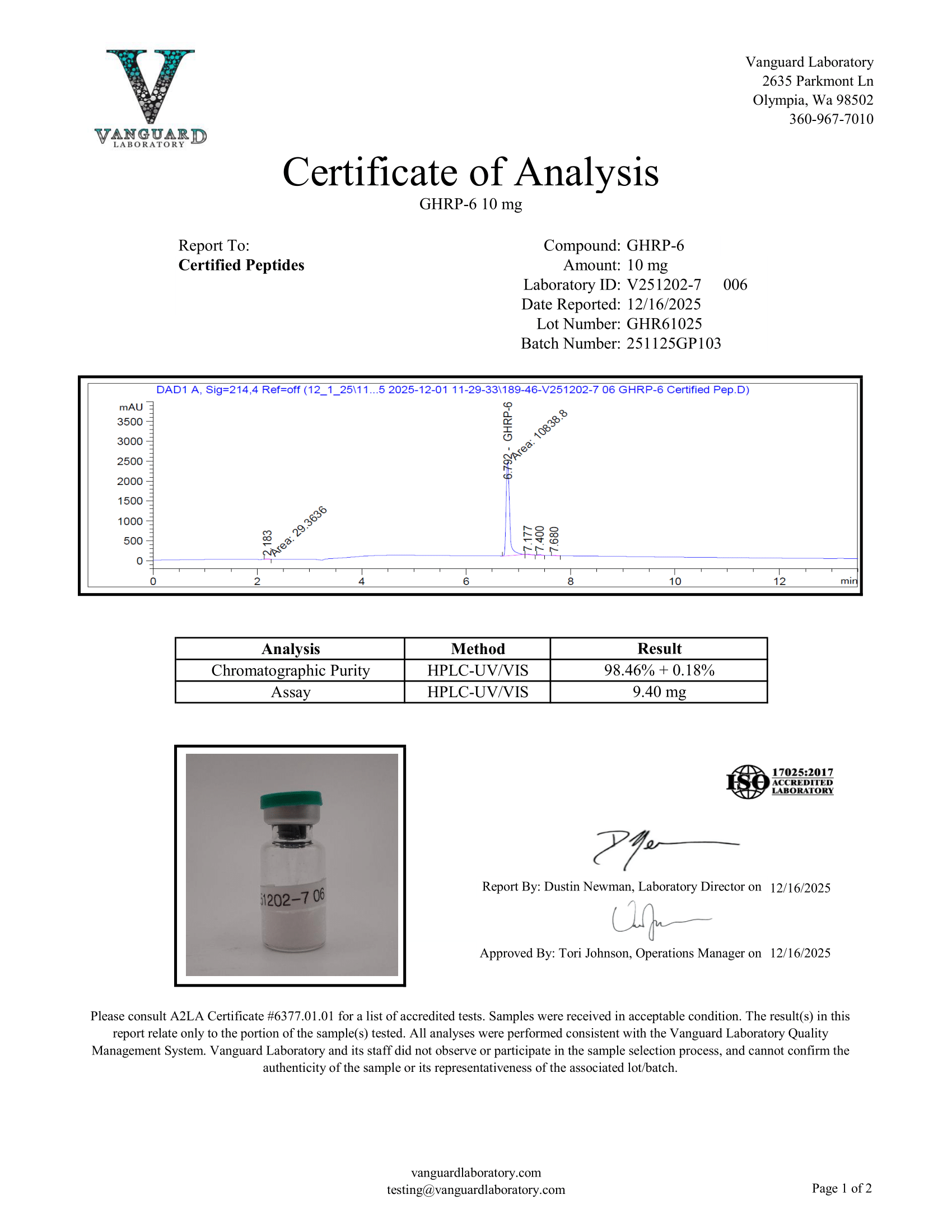 GHRP 6 10MG